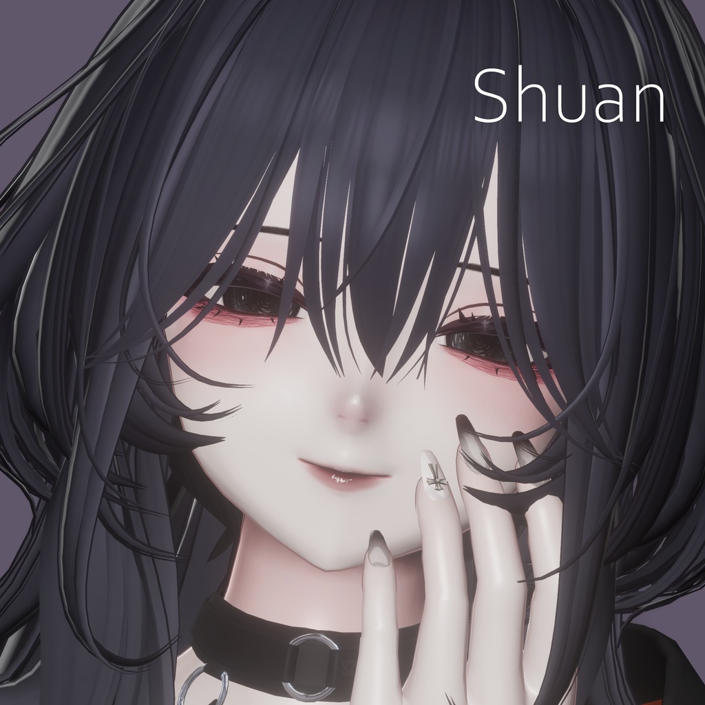 Veiled Night eye&make texture 17collar【12アバター対応】 MZ35