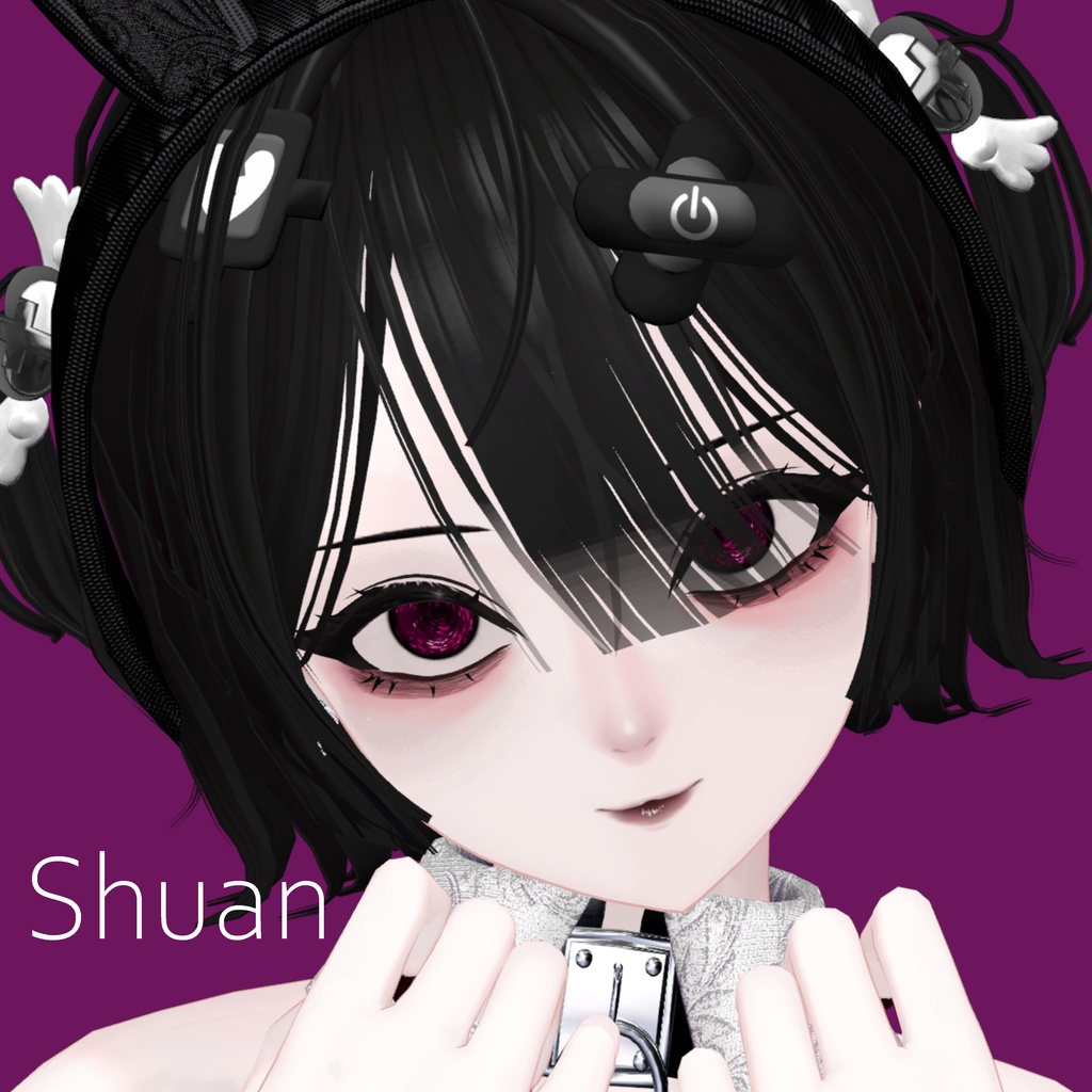 Veiled Night eye&make texture 17collar【12アバター対応】 MZ35