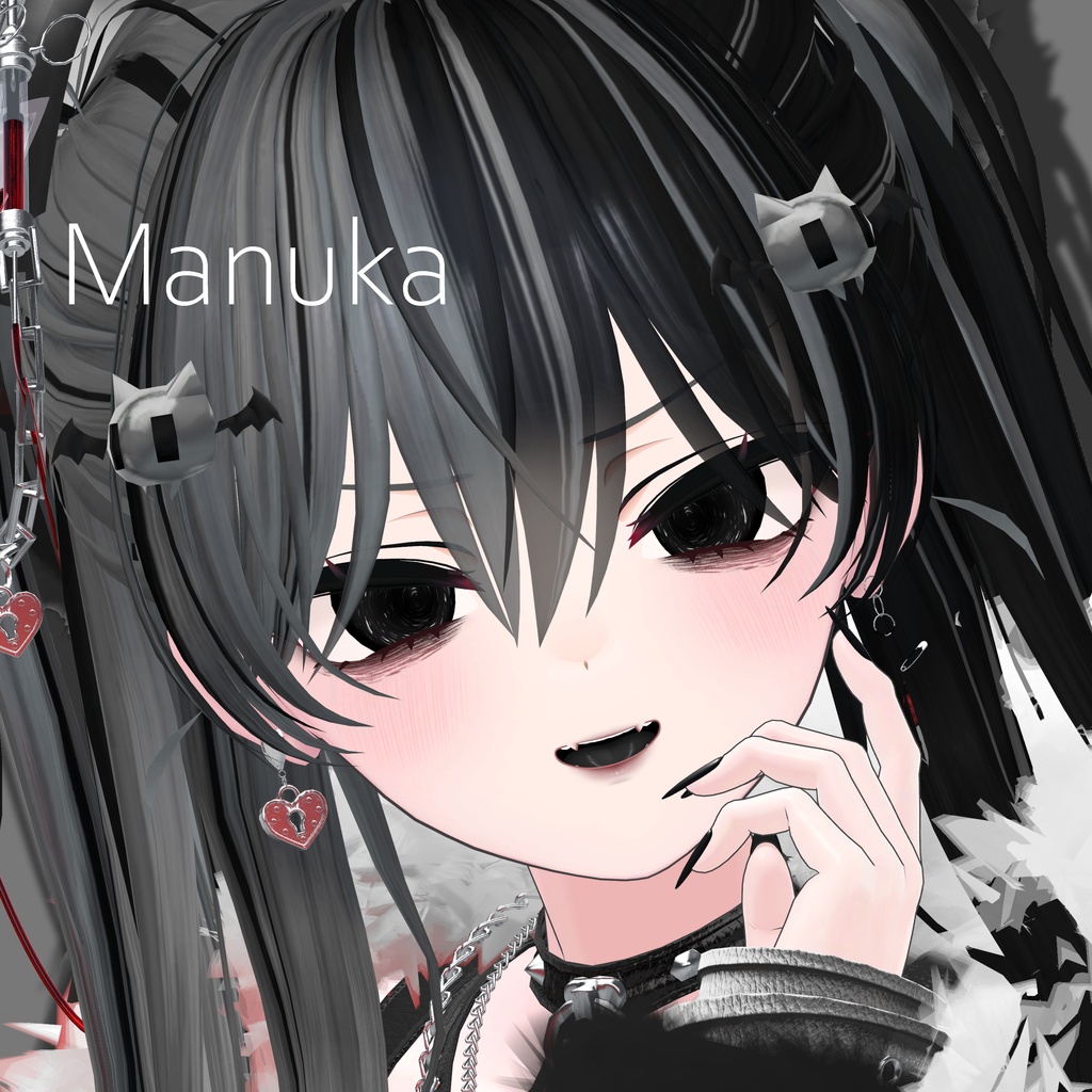 Veiled Night eye&make texture 17collar【12アバター対応】 MZ35