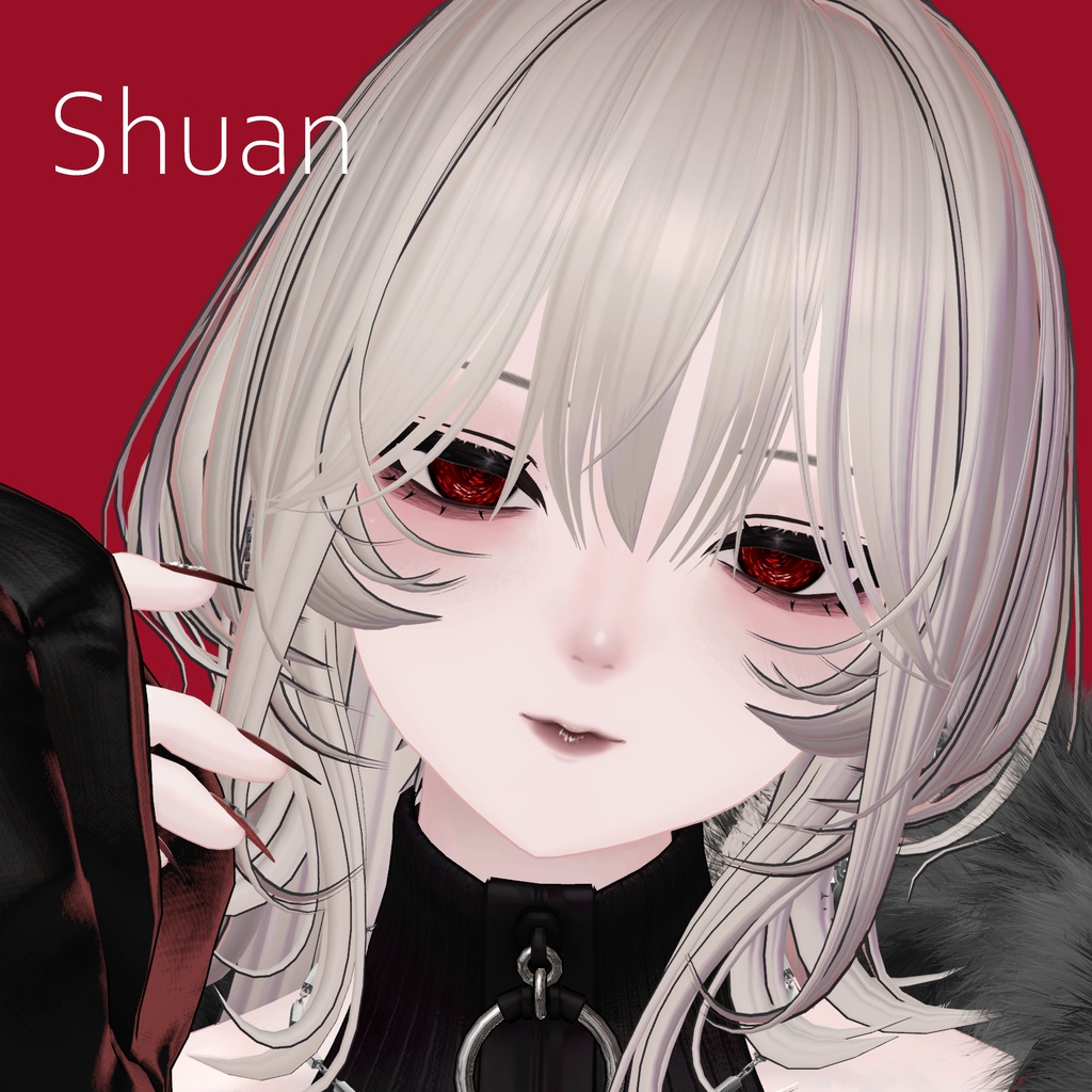 Veiled Night eye&make texture 17collar【12アバター対応】 MZ35