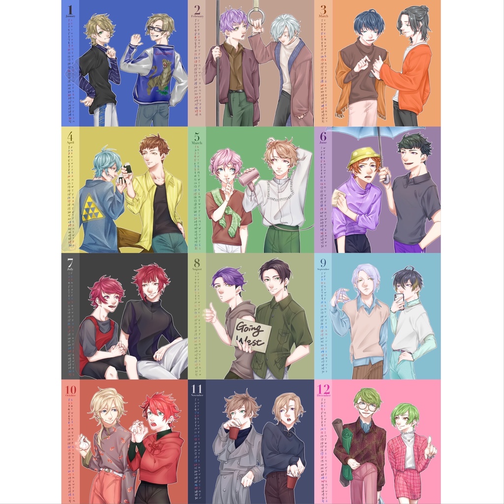 【A3!】卓上カレンダー2022