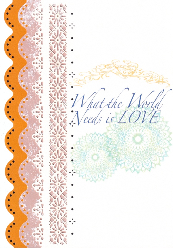 【B】What the World Needs is LOVE【レース】