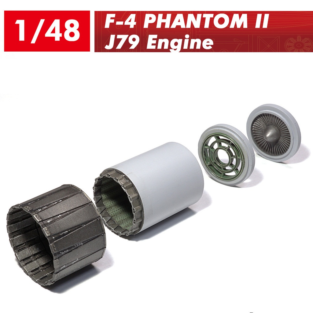 F-4ファントム２：J79エンジンノズル（後期型）（1/48）