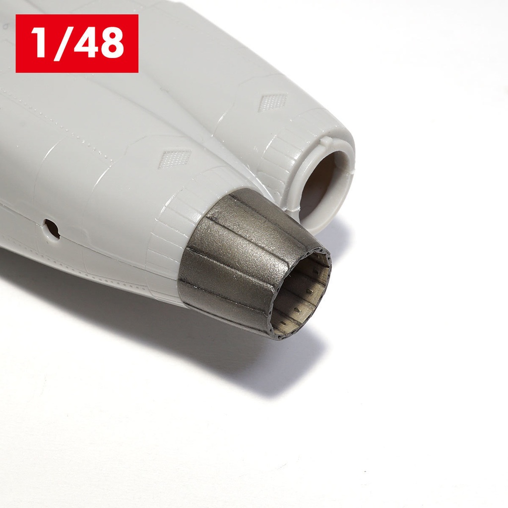 F/A-18E/Fスーパーホーネット　F414エンジンノズル”切り欠き無し”（1/48）