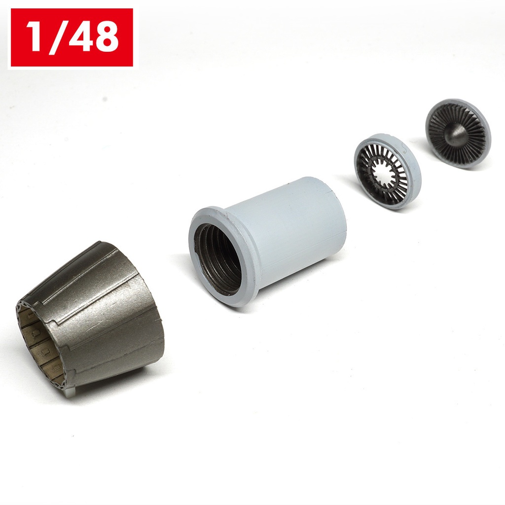 F/A-18E/Fスーパーホーネット　F414エンジンノズル”切り欠き有り”（1/48）