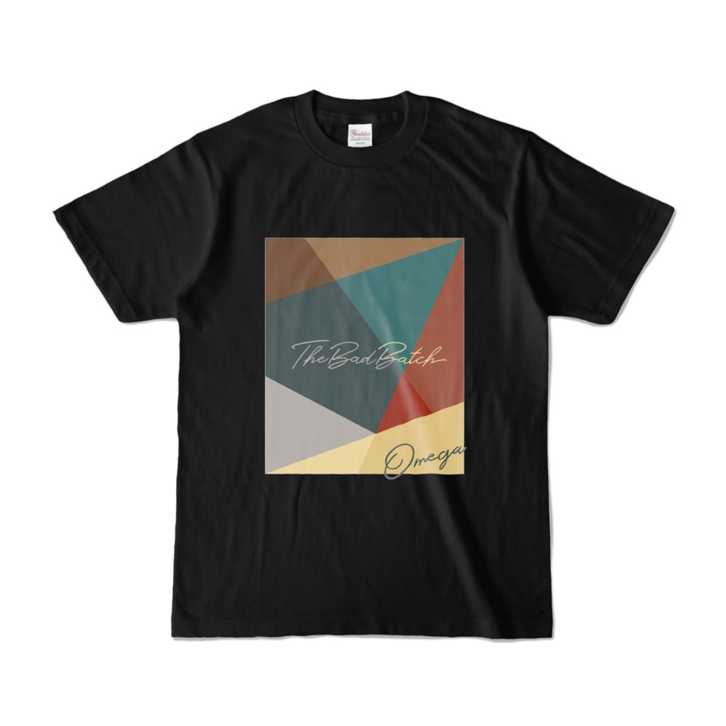 【Omega】S2カラー概念Tシャツ - ブラック