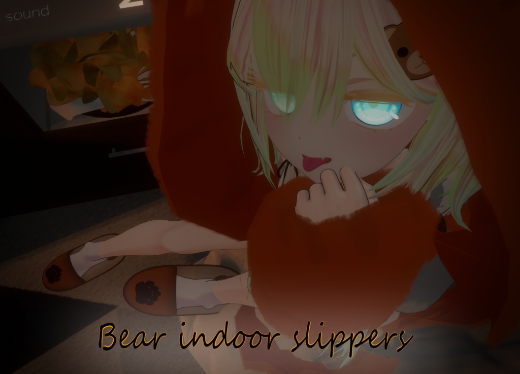 Bear Indoor slippers/곰돌이 실내 슬리퍼/クマちゃん インドアスリッパ
