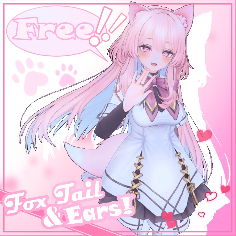 (Free)Seletia's Fox Tail&Ears/셀레스티아 여우 귀, 꼬리/セレスティアキツネ耳,尾