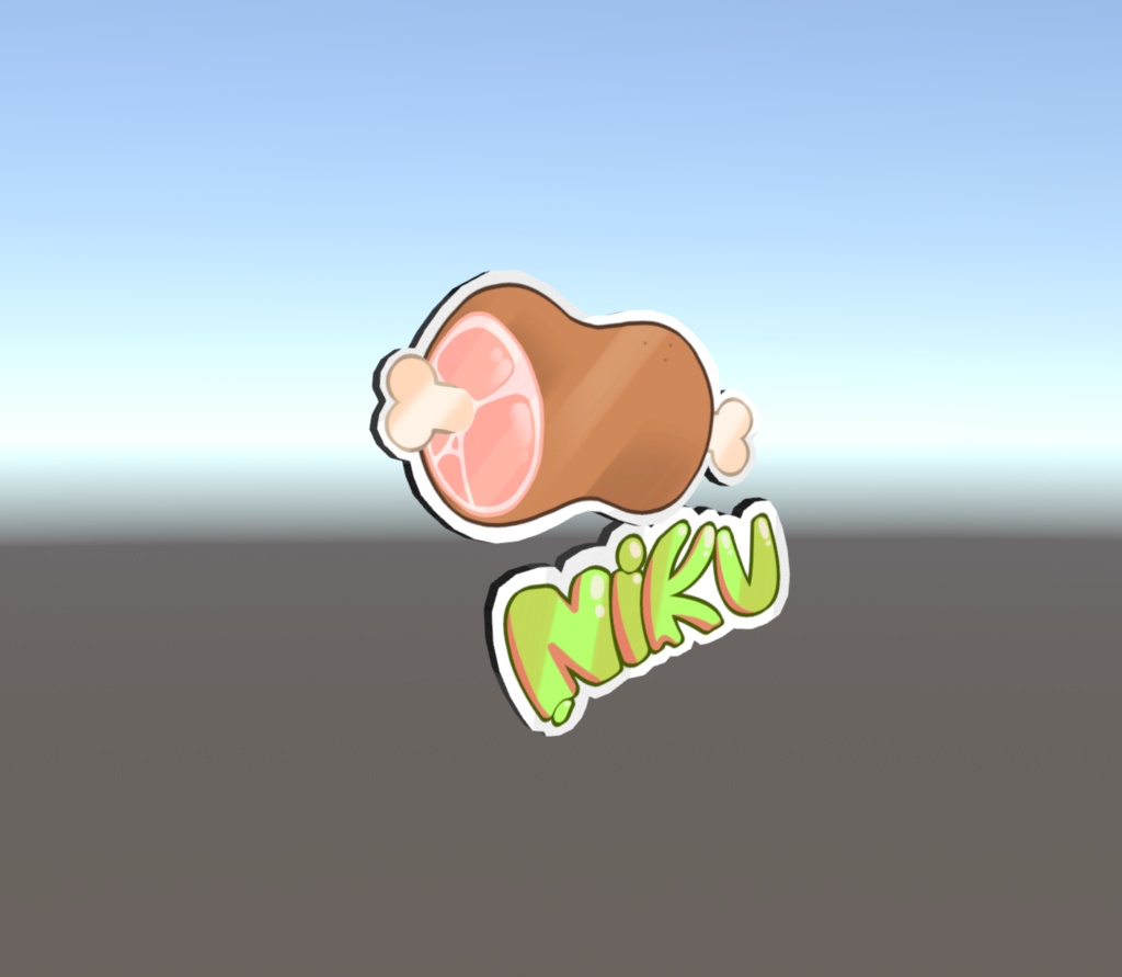 (FREE)Manga Meat Hairpin/ 만화고기 헤어핀/まんがにく