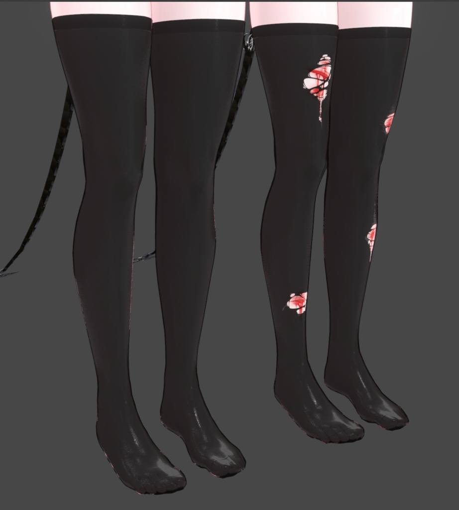 (Free)Moe Thigh High Socks