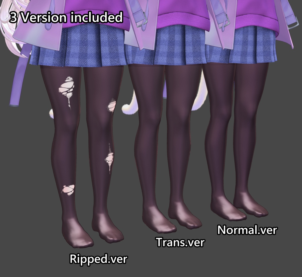 (Free)Moe Thigh High Socks