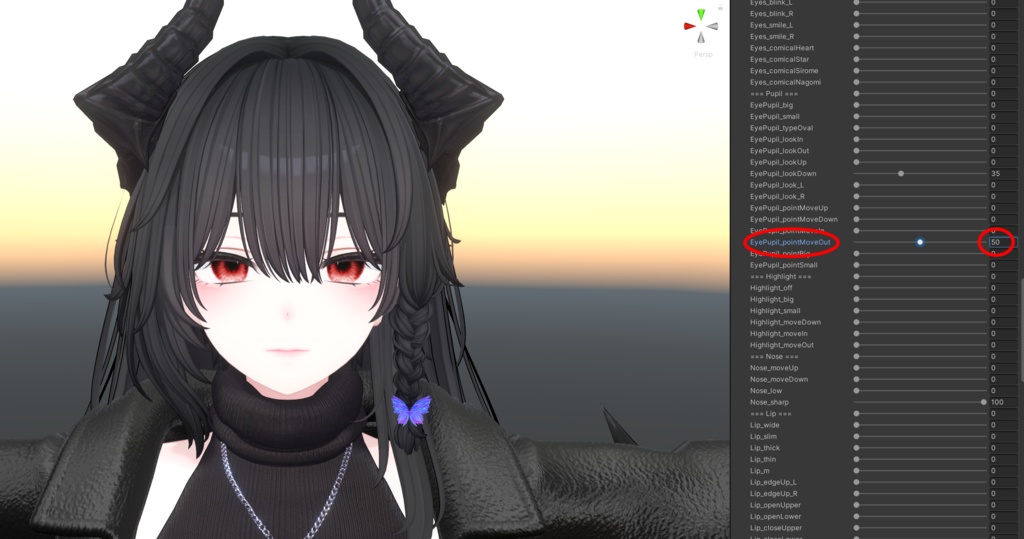 (Free)Shinra Umbra eye texture type Crimson