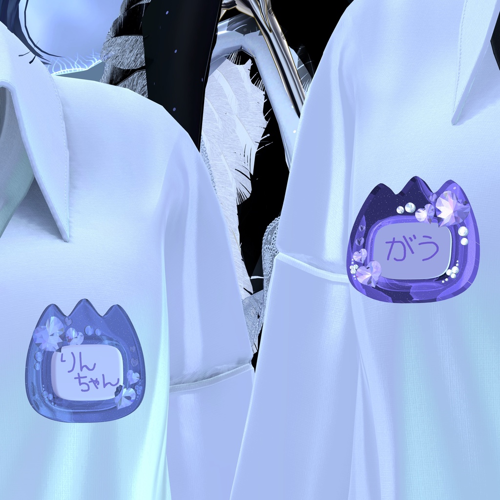 きらきらおなまえバッチ (軽量化済 全6色!!)