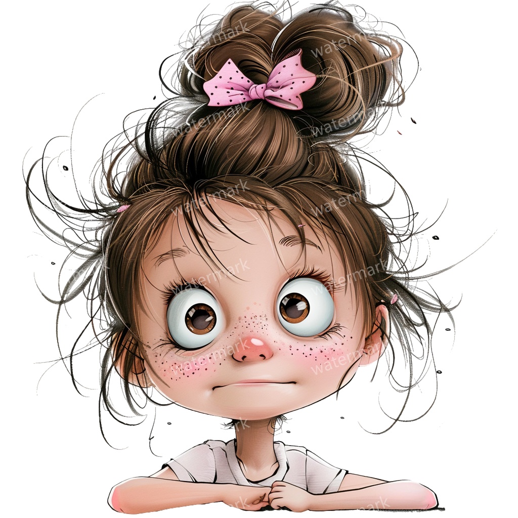 かわいい幼児の女の子 イラスト素材 20点セット|ゆめかわ・水彩風|高画質PNG|デジタル素材