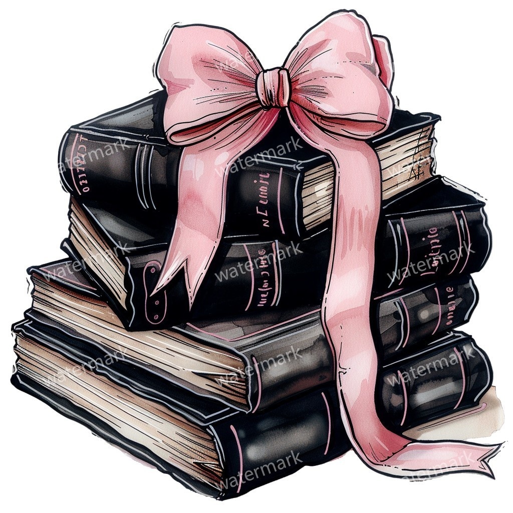 リボン付きハードカバー本 イラスト素材 12点セット|水彩風|高画質PNG|デジタル素材