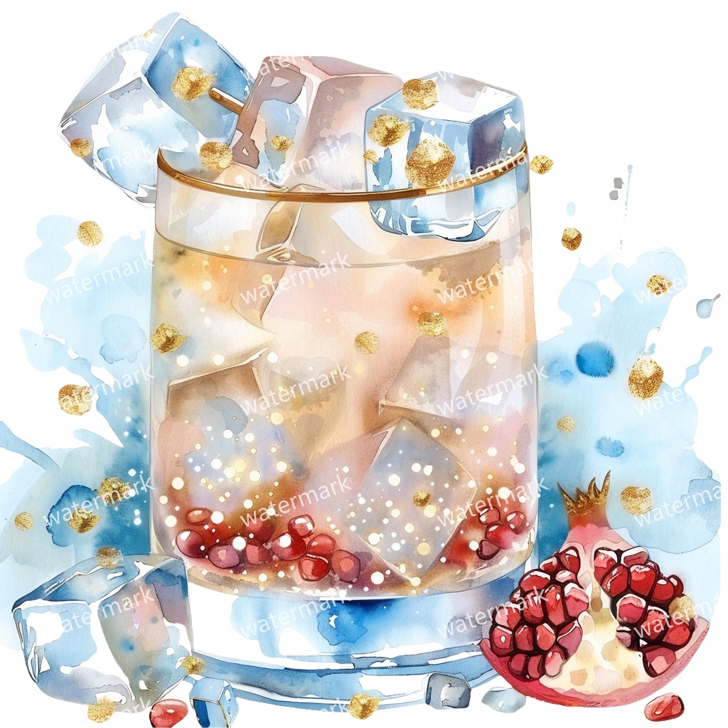 【商用利用可】カクテル水彩クリップアート20点セット|高解像度・透過PNG|印刷OK・コラージュ・ジャンクジャーナル素材|即ダウンロード