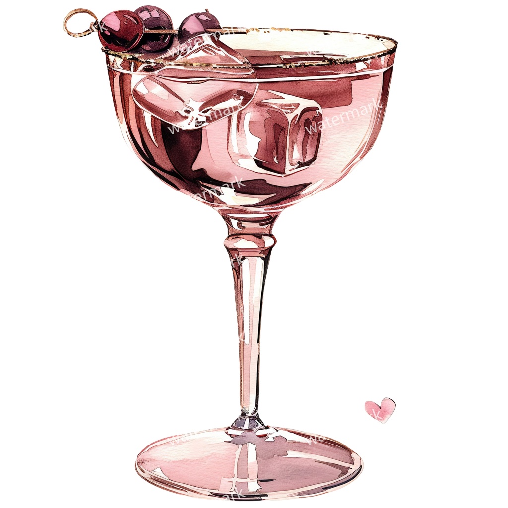 【商用利用可】カクテル水彩クリップアート20点セット|高解像度・透過PNG|印刷OK・コラージュ・ジャンクジャーナル素材|即ダウンロード