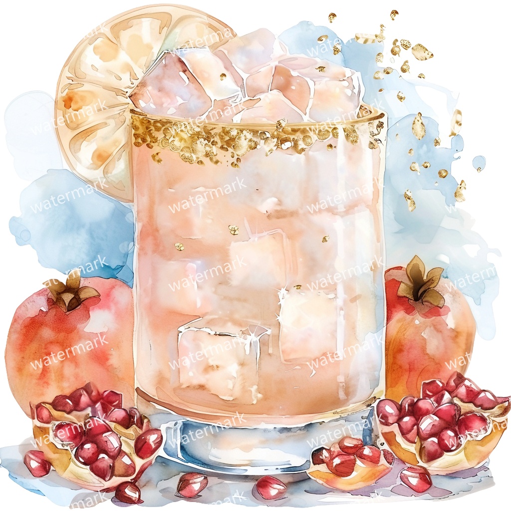 【商用利用可】カクテル水彩クリップアート20点セット|高解像度・透過PNG|印刷OK・コラージュ・ジャンクジャーナル素材|即ダウンロード