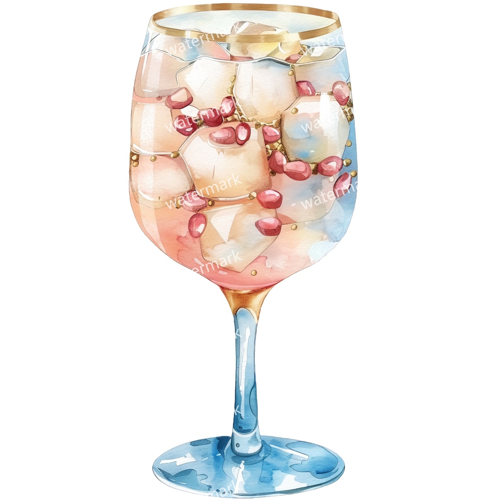 【商用利用可】カクテル水彩クリップアート20点セット|高解像度・透過PNG|印刷OK・コラージュ・ジャンクジャーナル素材|即ダウンロード