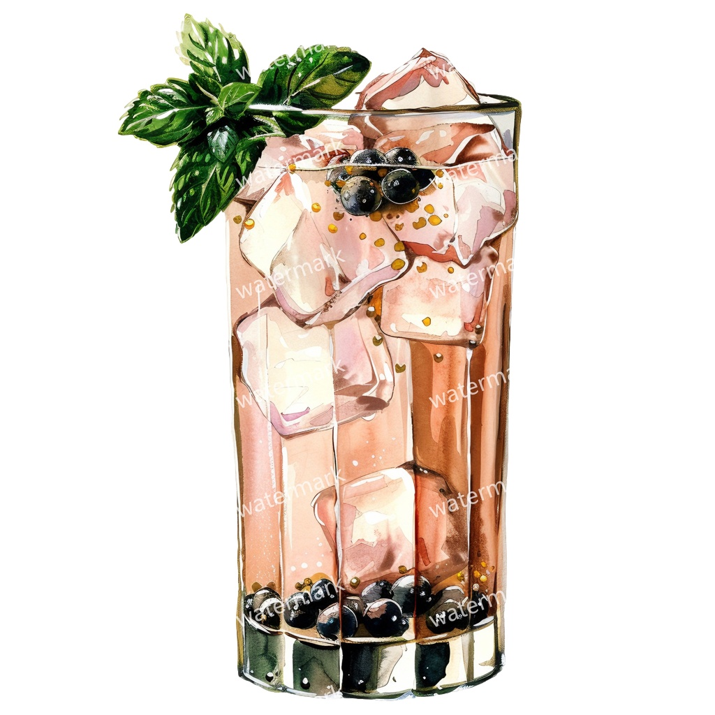 【商用利用可】カクテル水彩クリップアート20点セット|高解像度・透過PNG|印刷OK・コラージュ・ジャンクジャーナル素材|即ダウンロード