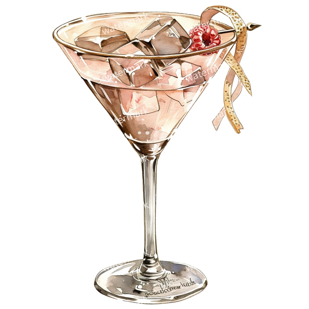 【商用利用可】カクテル水彩クリップアート20点セット|高解像度・透過PNG|印刷OK・コラージュ・ジャンクジャーナル素材|即ダウンロード