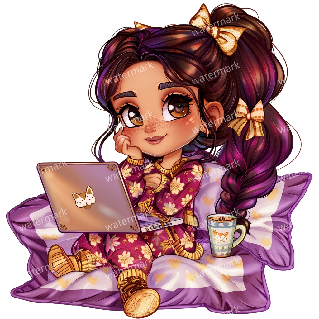 【商用利用可】水彩ガールズクリップアート13点セット|高解像度・透過PNG|印刷OK・コラージュ・ジャンクジャーナル素材|即ダウンロード