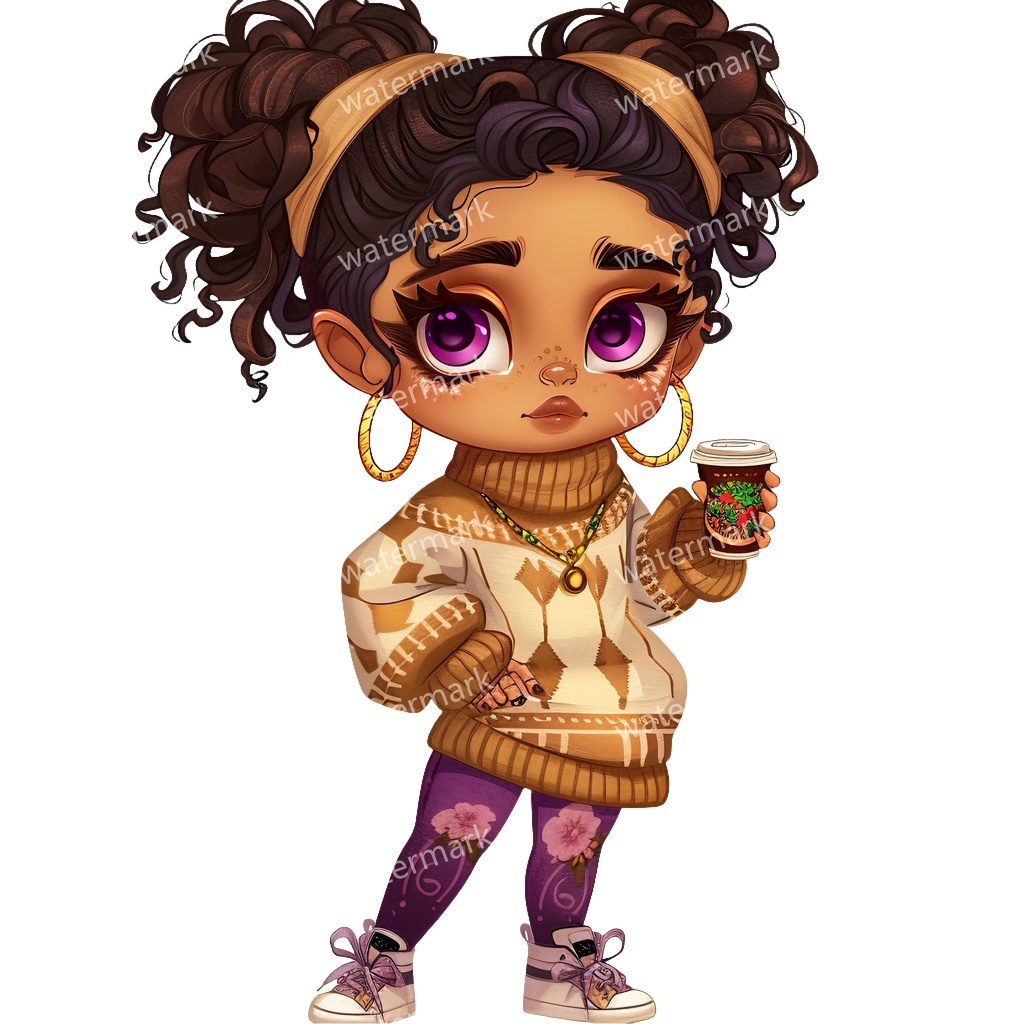 【商用利用可】水彩ガールズクリップアート13点セット|高解像度・透過PNG|印刷OK・コラージュ・ジャンクジャーナル素材|即ダウンロード