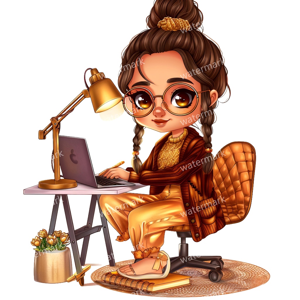 【商用利用可】水彩ガールズクリップアート13点セット|高解像度・透過PNG|印刷OK・コラージュ・ジャンクジャーナル素材|即ダウンロード