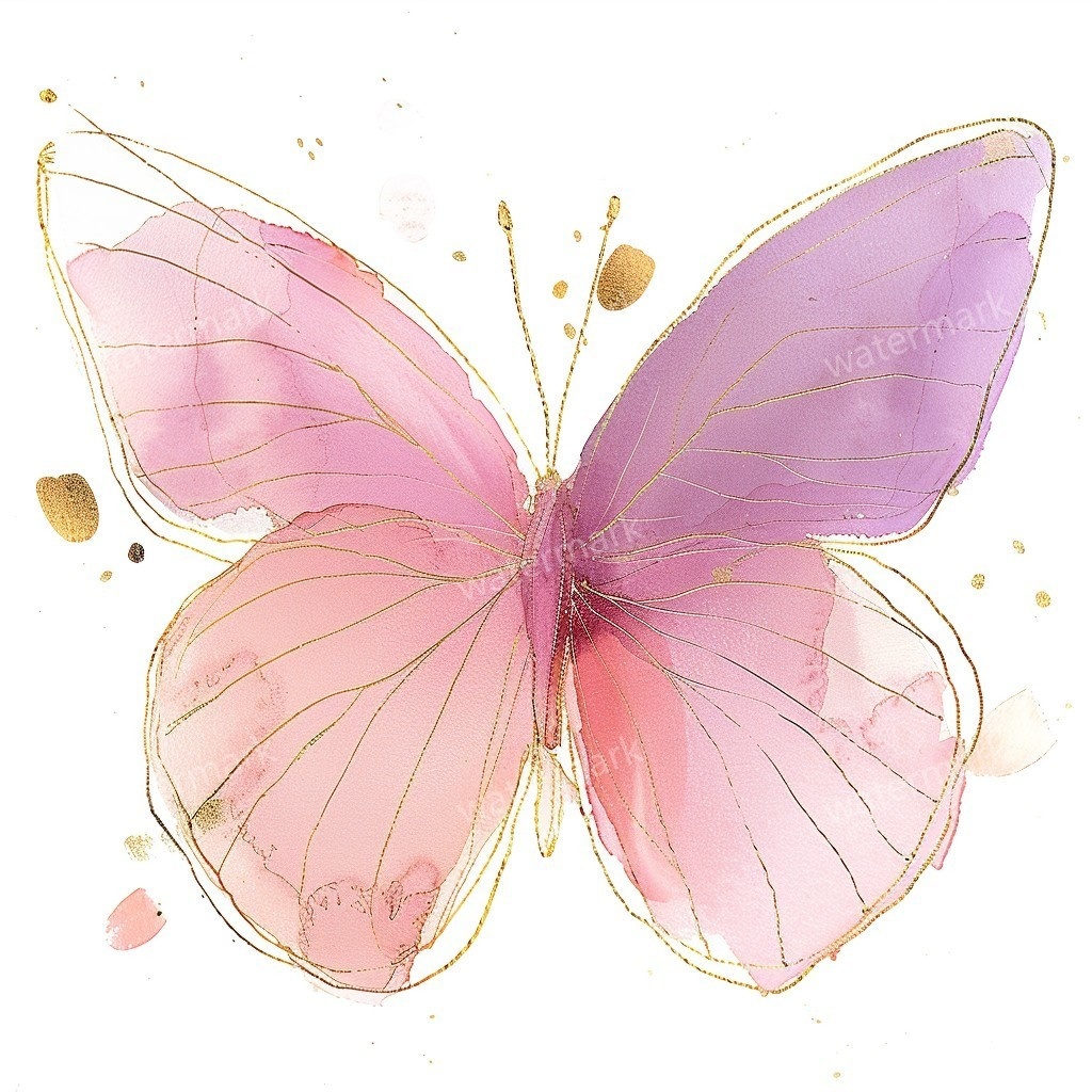 【商用利用可】水彩バタフライ(蝶)クリップアート19点セット|高解像度・透過PNG|印刷OK・コラージュ・ジャンクジャーナル素材|即ダウンロード