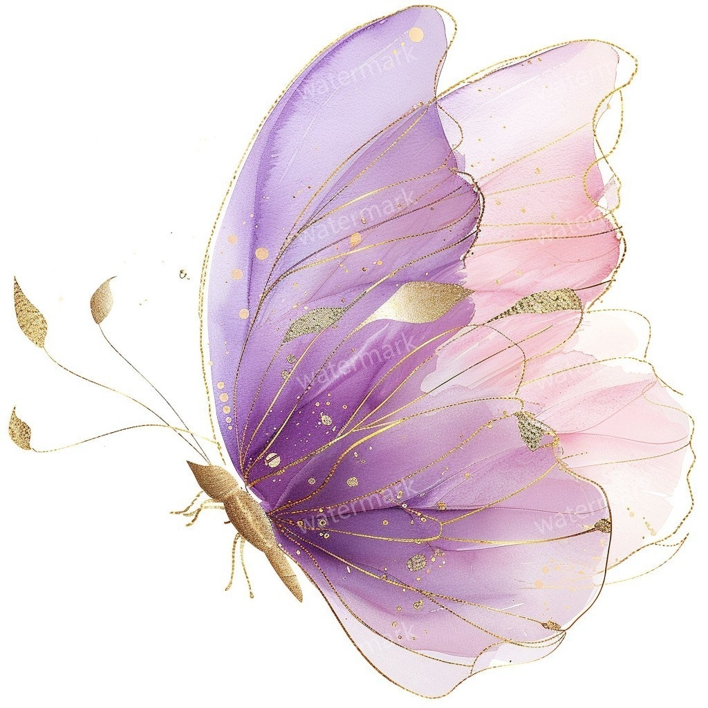 【商用利用可】水彩バタフライ(蝶)クリップアート19点セット|高解像度・透過PNG|印刷OK・コラージュ・ジャンクジャーナル素材|即ダウンロード