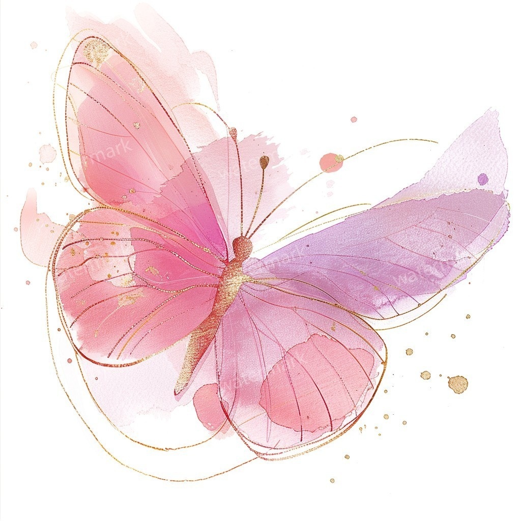 【商用利用可】水彩バタフライ(蝶)クリップアート19点セット|高解像度・透過PNG|印刷OK・コラージュ・ジャンクジャーナル素材|即ダウンロード