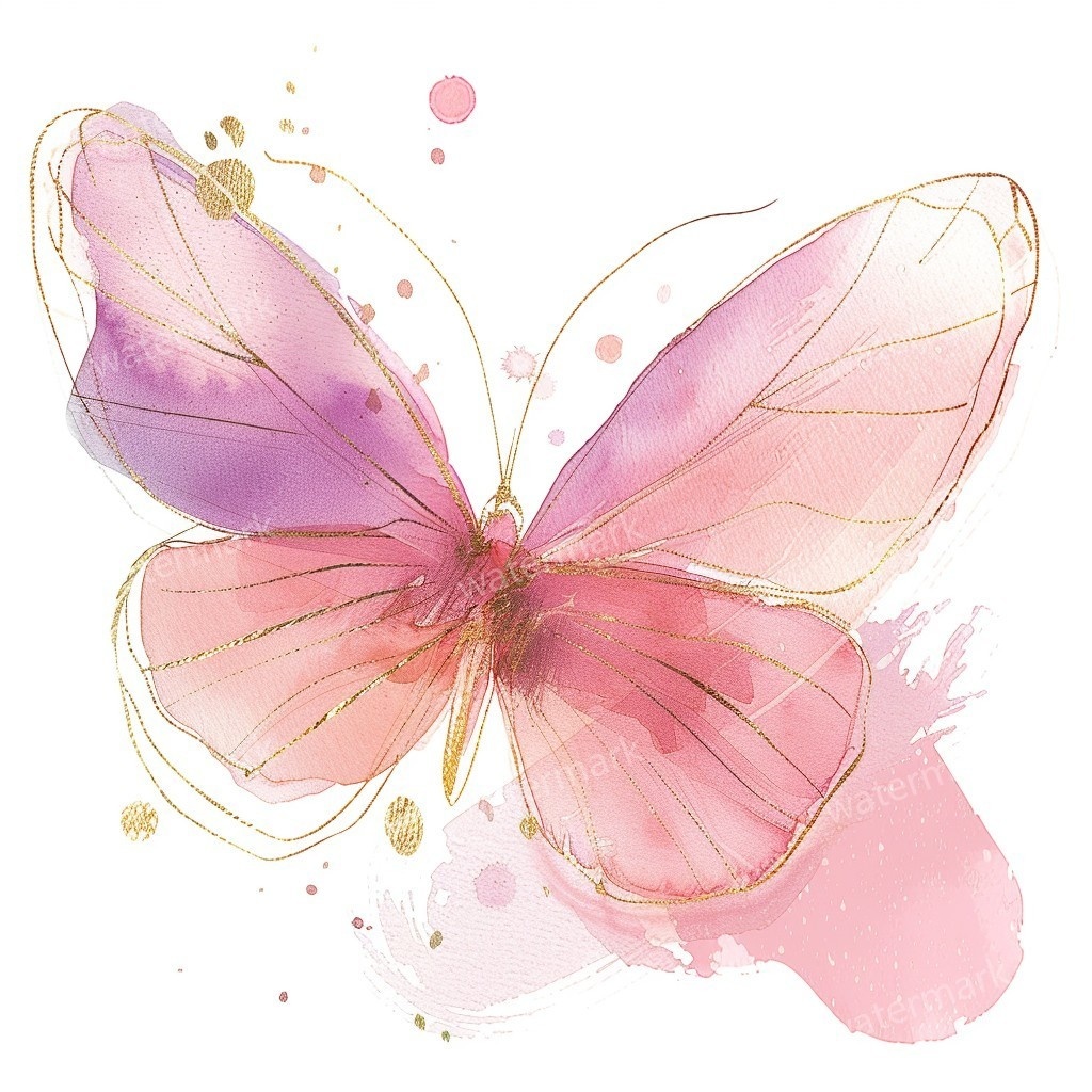 【商用利用可】水彩バタフライ(蝶)クリップアート19点セット|高解像度・透過PNG|印刷OK・コラージュ・ジャンクジャーナル素材|即ダウンロード