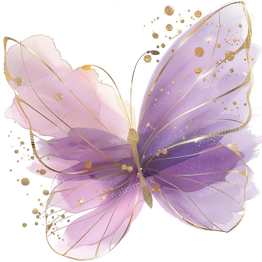 【商用利用可】水彩バタフライ(蝶)クリップアート19点セット|高解像度・透過PNG|印刷OK・コラージュ・ジャンクジャーナル素材|即ダウンロード
