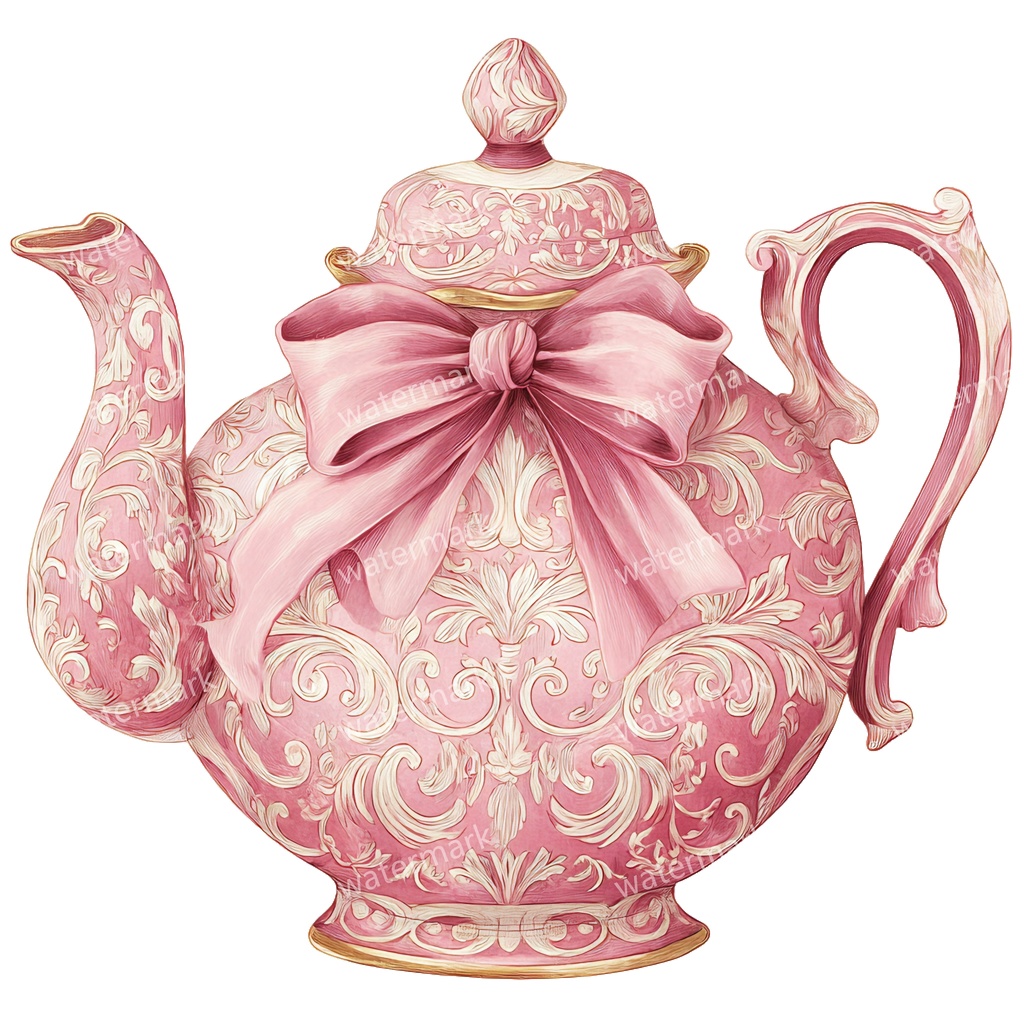 【商用利用可】ティーポット水彩クリップアート20点セット|高解像度・透過PNG|印刷OK・コラージュ・ジャンクジャーナル素材|即ダウンロード