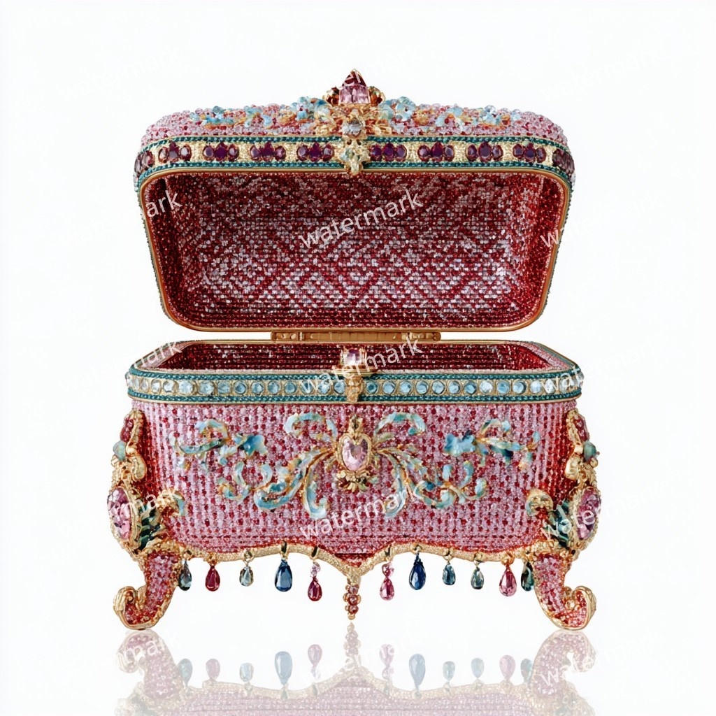 【商用利用可】ジュエリーボックス(水彩宝石箱)クリップアート19点セット|高解像度・透過PNG|印刷OK・コラージュ・ジャンクジャーナル素材|即ダウンロード