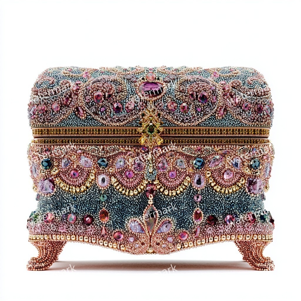 【商用利用可】ジュエリーボックス(水彩宝石箱)クリップアート19点セット|高解像度・透過PNG|印刷OK・コラージュ・ジャンクジャーナル素材|即ダウンロード