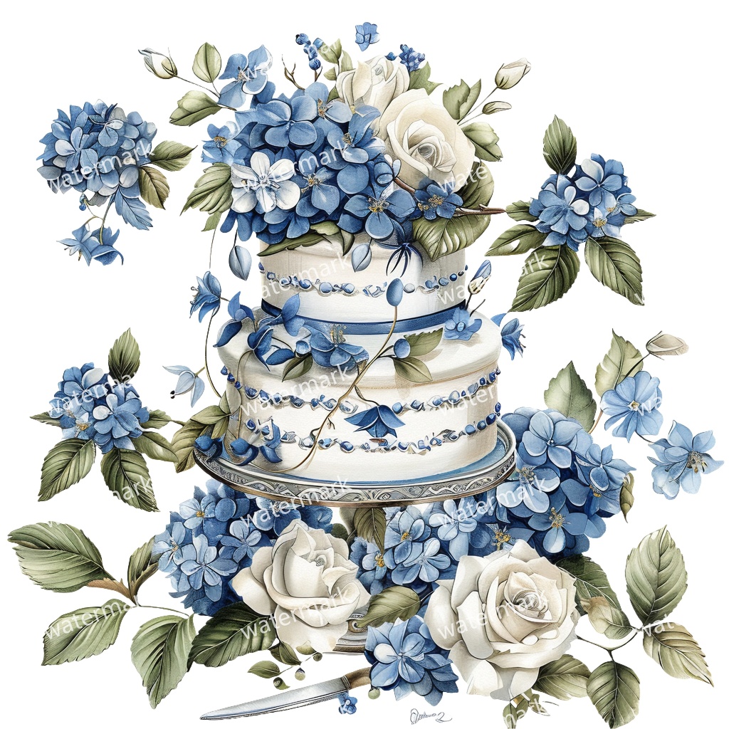 【商用利用可】ウェディング水彩クリップアート20点セット|高解像度・透過PNG|結婚式DIY・コラージュ・ジャンクジャーナル素材|即ダウンロード