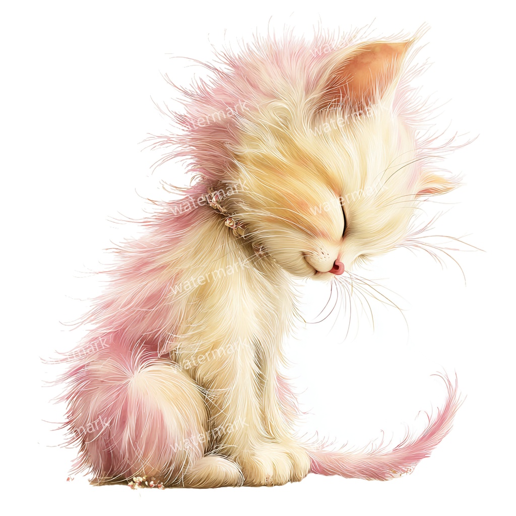 【商用利用可】猫(水彩キャット)クリップアート15点セット|高解像度・透過PNG|印刷OK・コラージュ・ジャンクジャーナル素材|即ダウンロード