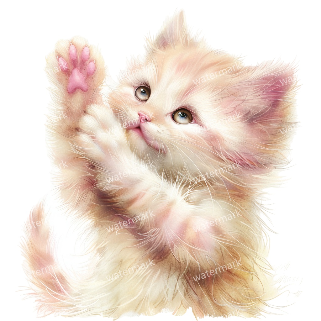 【商用利用可】猫(水彩キャット)クリップアート15点セット|高解像度・透過PNG|印刷OK・コラージュ・ジャンクジャーナル素材|即ダウンロード