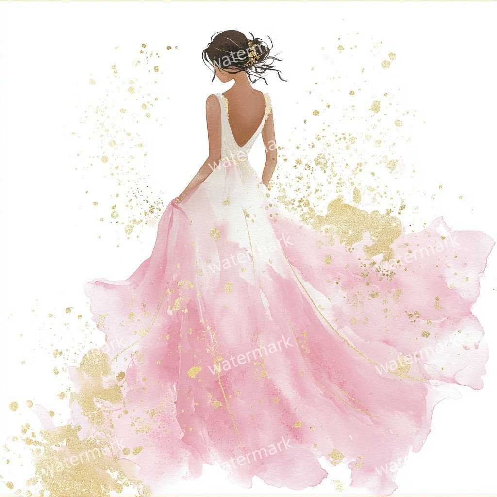 【商用利用可】ウェディング水彩クリップアート33点バンドル|高解像度・透過PNG|結婚式・コラージュ・ジャンクジャーナル素材|即ダウンロード