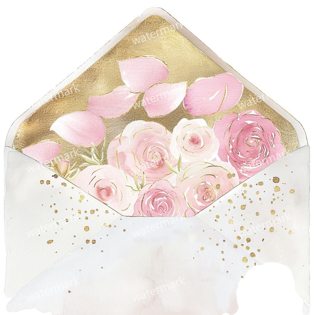 【商用利用可】ウェディング水彩クリップアート33点バンドル|高解像度・透過PNG|結婚式・コラージュ・ジャンクジャーナル素材|即ダウンロード