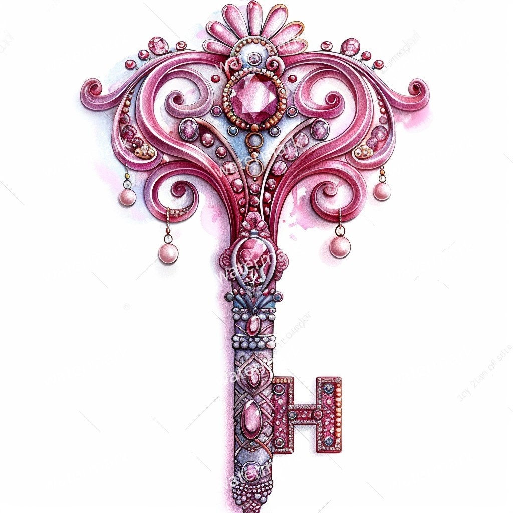 【商用利用可】ヴィンテージキー(水彩アンティーク鍵)クリップアート20点セット|高解像度・透過PNG|印刷OK・コラージュ・ジャンクジャーナル素材|即ダウンロード