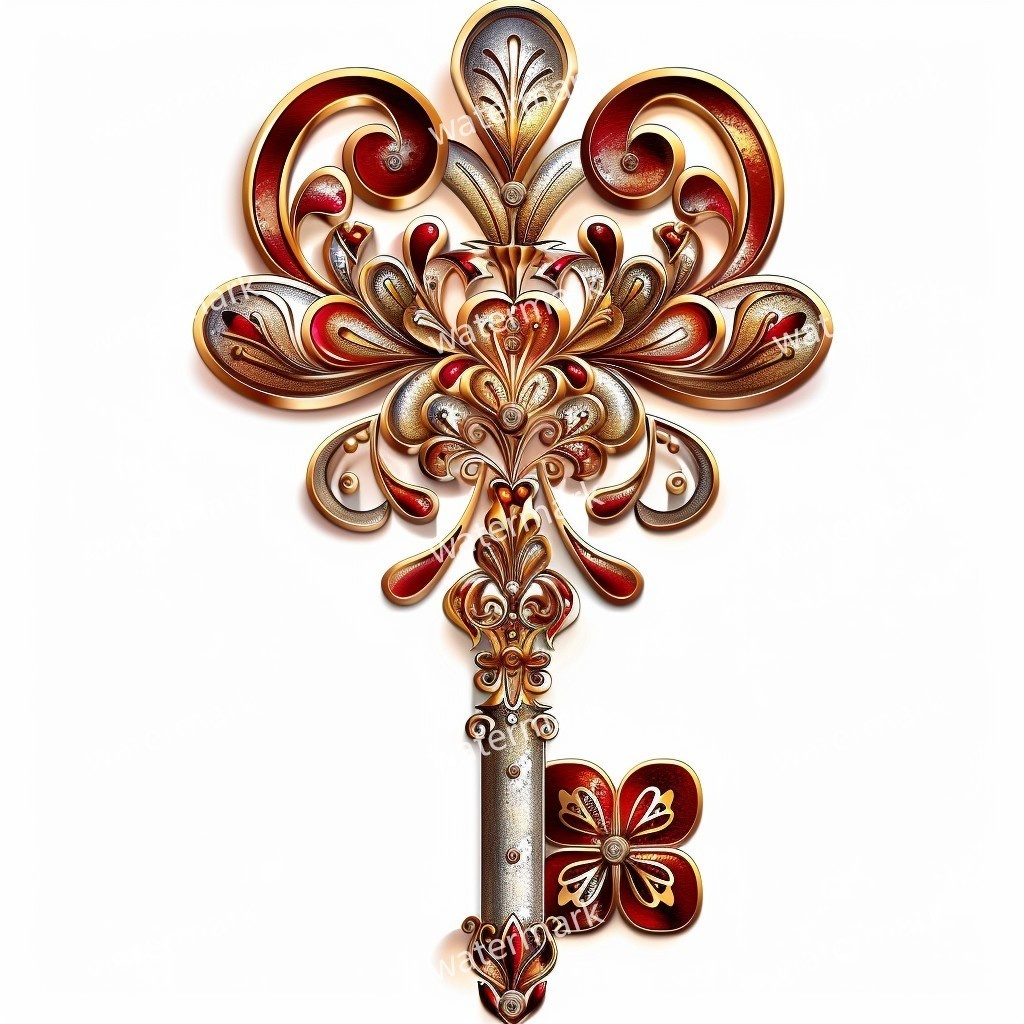 【商用利用可】ヴィンテージキー(水彩アンティーク鍵)クリップアート20点セット|高解像度・透過PNG|印刷OK・コラージュ・ジャンクジャーナル素材|即ダウンロード