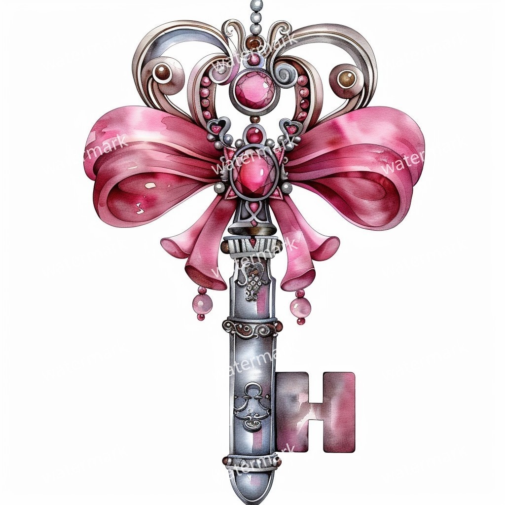 【商用利用可】ヴィンテージキー(水彩アンティーク鍵)クリップアート20点セット|高解像度・透過PNG|印刷OK・コラージュ・ジャンクジャーナル素材|即ダウンロード