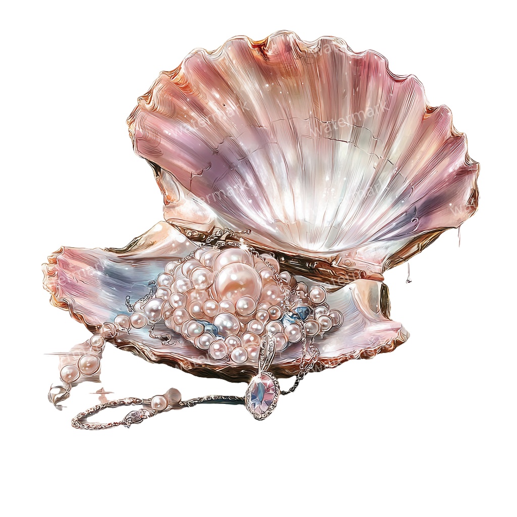 【商用利用可】貝殻(水彩シェル)クリップアート19点セット|高解像度・透過PNG|印刷OK・コラージュ・ジャンクジャーナル素材|即ダウンロード