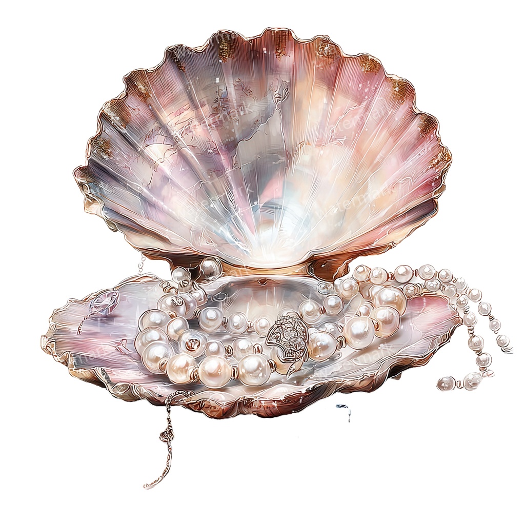 【商用利用可】貝殻(水彩シェル)クリップアート19点セット|高解像度・透過PNG|印刷OK・コラージュ・ジャンクジャーナル素材|即ダウンロード