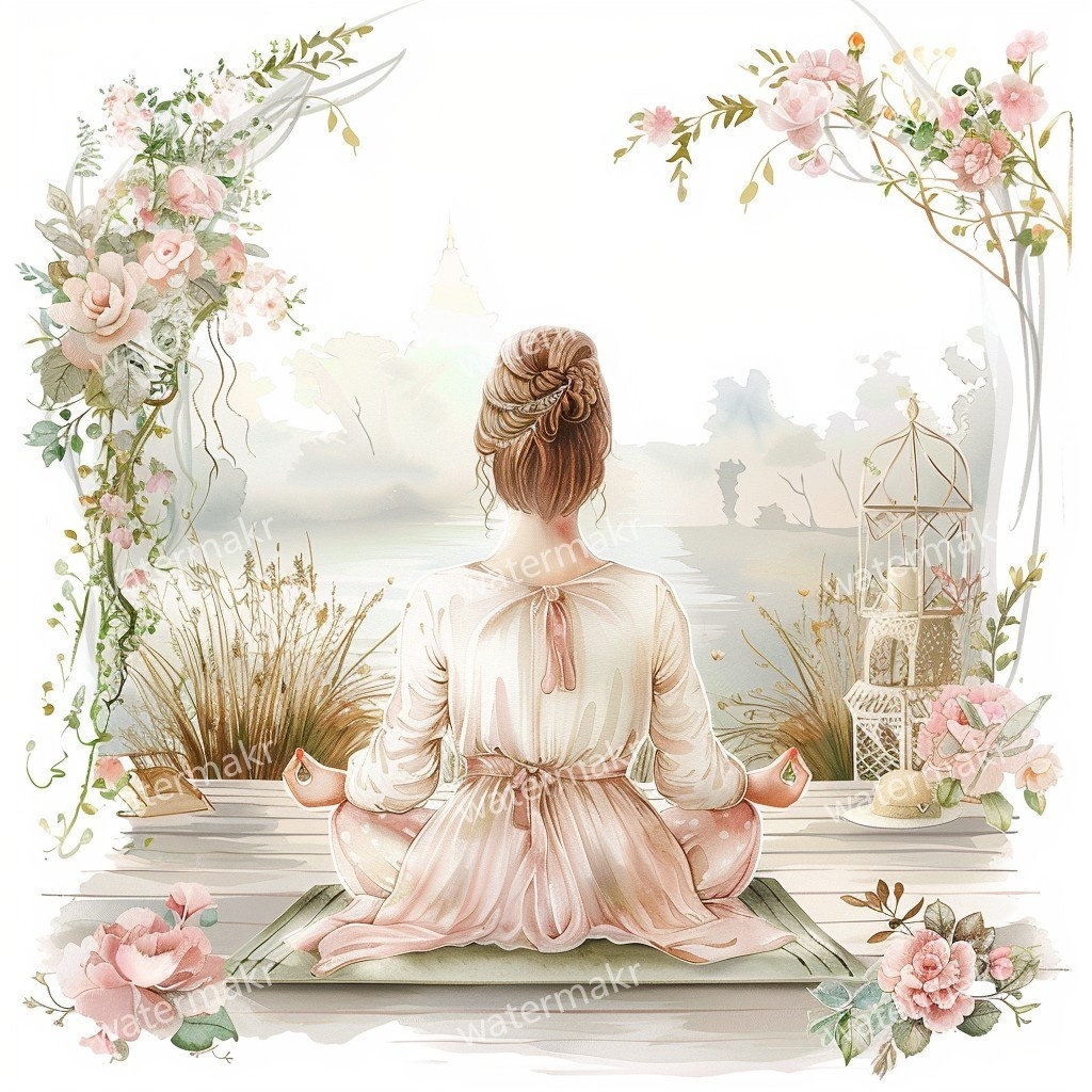 【商用利用可】ほっこりガール(水彩コージー)クリップアート24点セット|高解像度JPG|印刷OK・コラージュ・ジャンクジャーナル素材|即ダウンロード