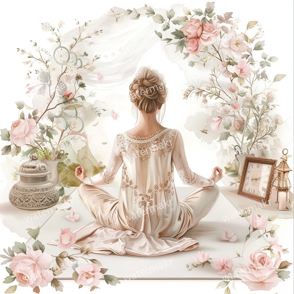 【商用利用可】ほっこりガール(水彩コージー)クリップアート24点セット|高解像度JPG|印刷OK・コラージュ・ジャンクジャーナル素材|即ダウンロード