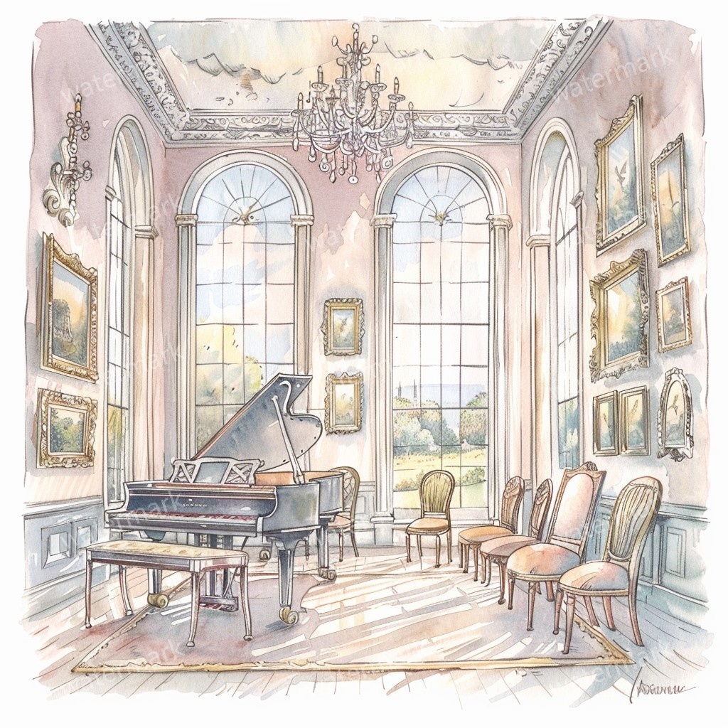 【商用利用可】コージールーム(水彩お部屋)クリップアート22点セット|高解像度JPG|印刷OK|コラージュ・ジャンクジャーナル素材|即ダウンロード