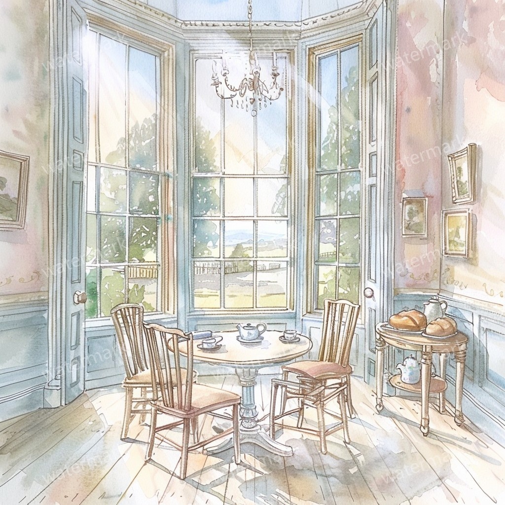 【商用利用可】コージールーム(水彩お部屋)クリップアート22点セット|高解像度JPG|印刷OK|コラージュ・ジャンクジャーナル素材|即ダウンロード